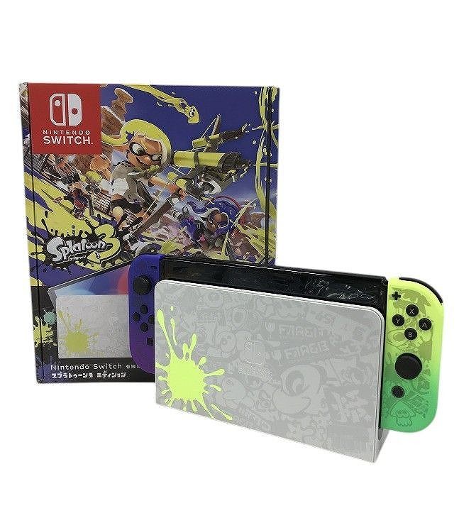未使用 任天堂 Nintendo Switch 有機EL スプラトゥーンエディション ゲーム機 HEG-S-KCAAA AQK606506小