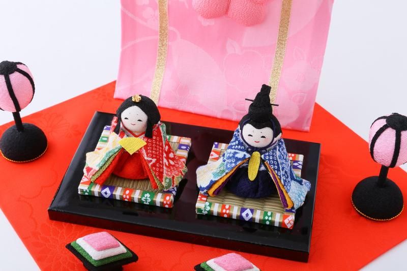 龍虎謹製　雛人形 卓上吊るし輪かざり　雛祭り　ちりめん 龍虎謹製 雛人形 卓上吊るし輪かざり 雛祭り ちりめん 大」 ちりめん