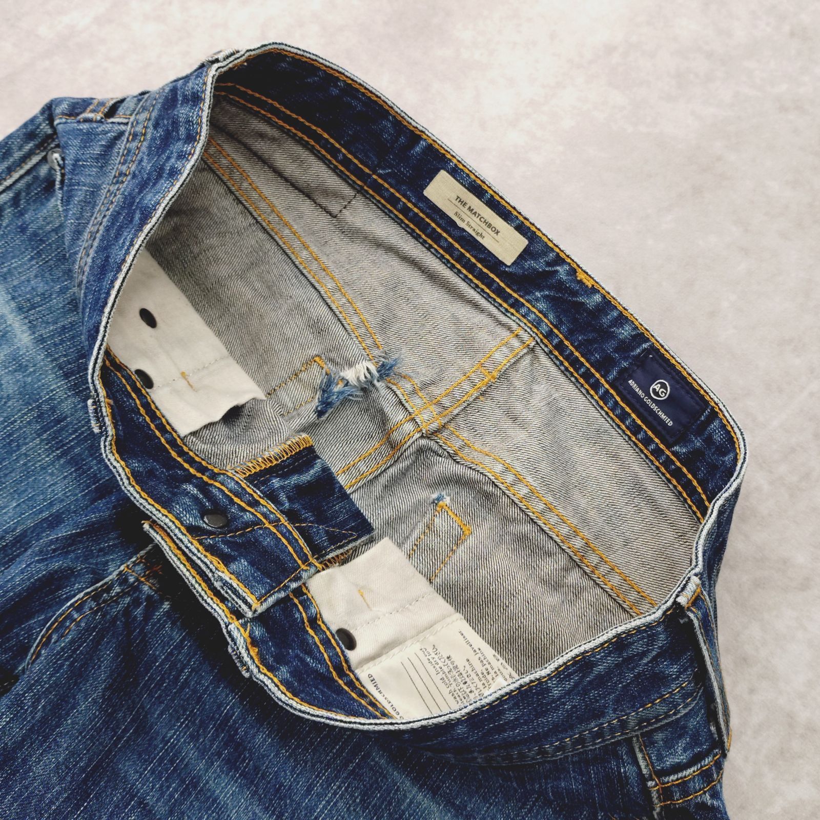 AG ADRIANO GOLDSCHMIED THE MATCHBOX 30×34 デニムパンツ Slim