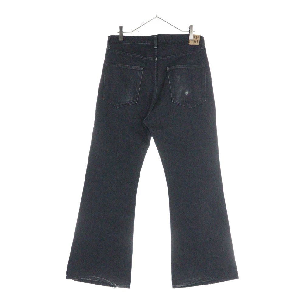 KAPITAL キャピタル OKABELLBO ブーツカットパンツ デニムパンツ K2112LP825 ブラック