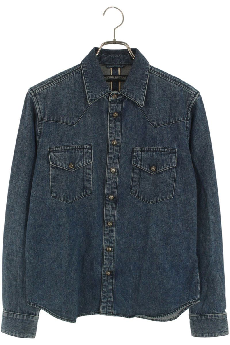 クロムハーツ DENIM WESTERN 袖クロスパッチクロスボールボタン