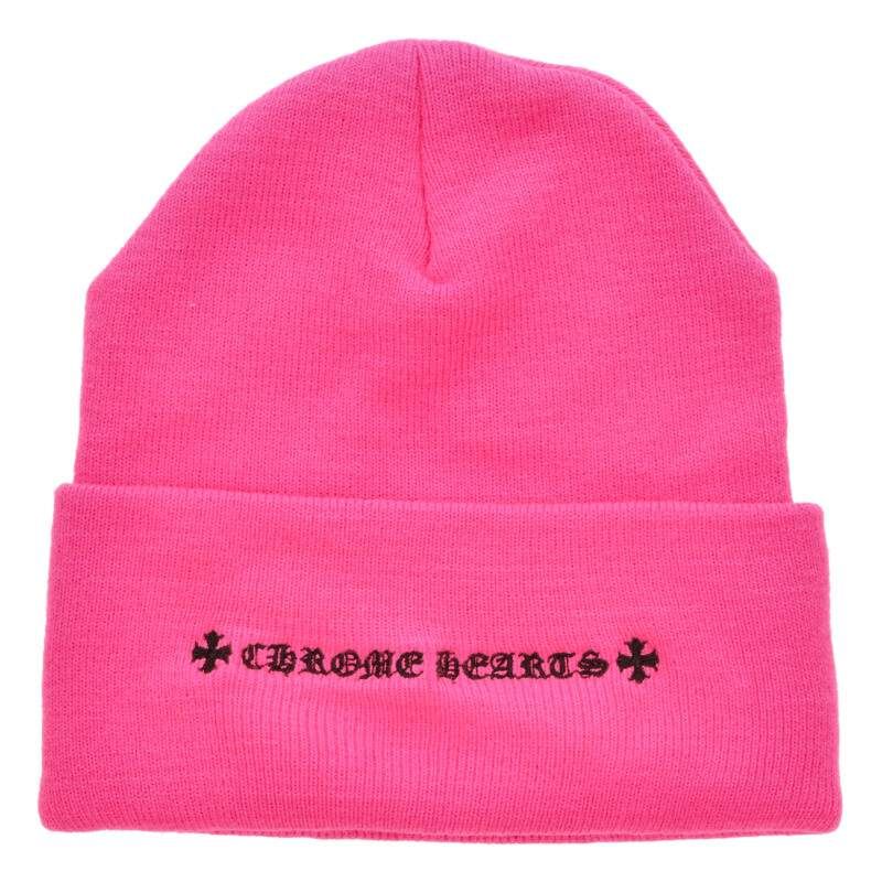 トリプルクロス刺繍ビーニー帽子