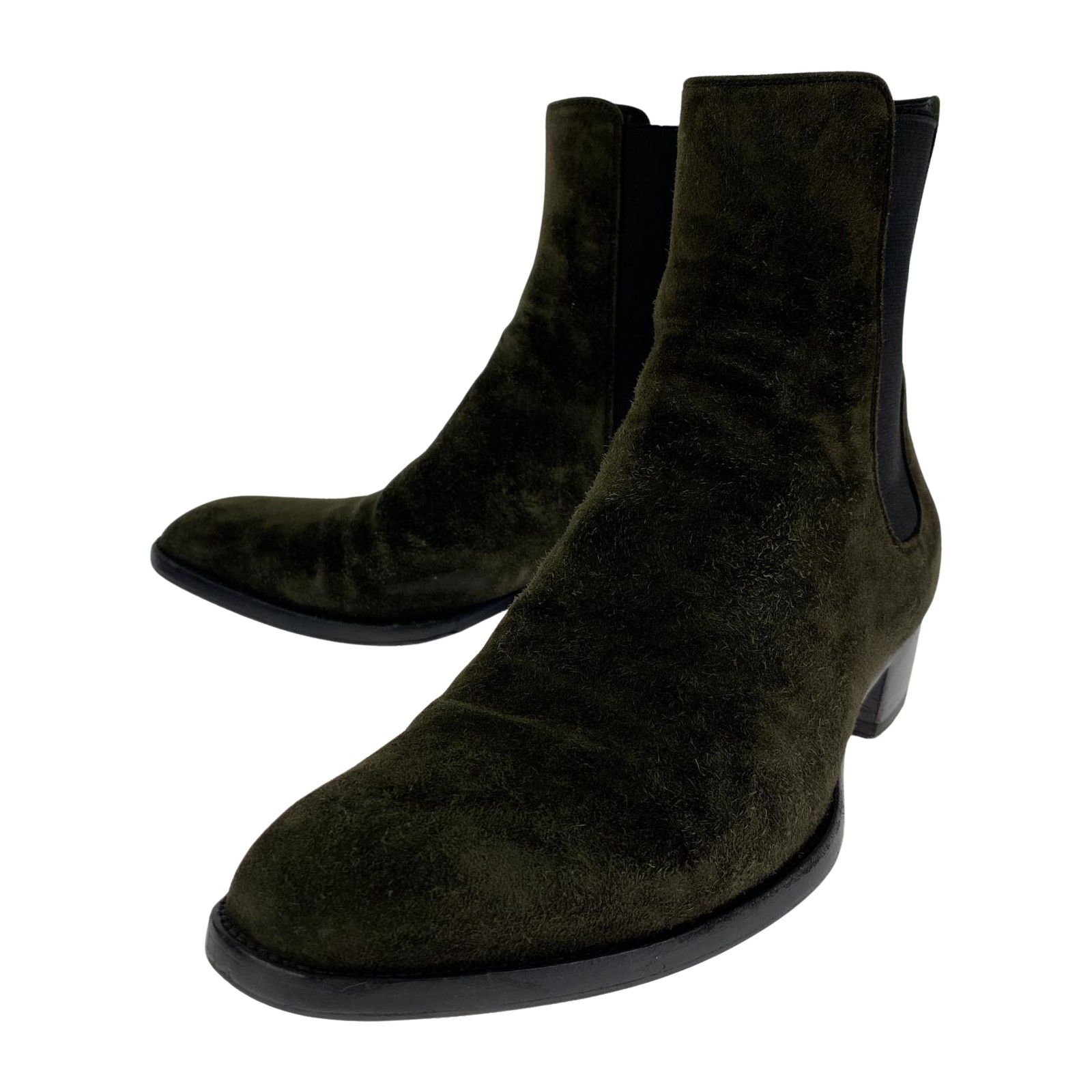 SAINT LAURENTサンローランブーツ size40|カーキ