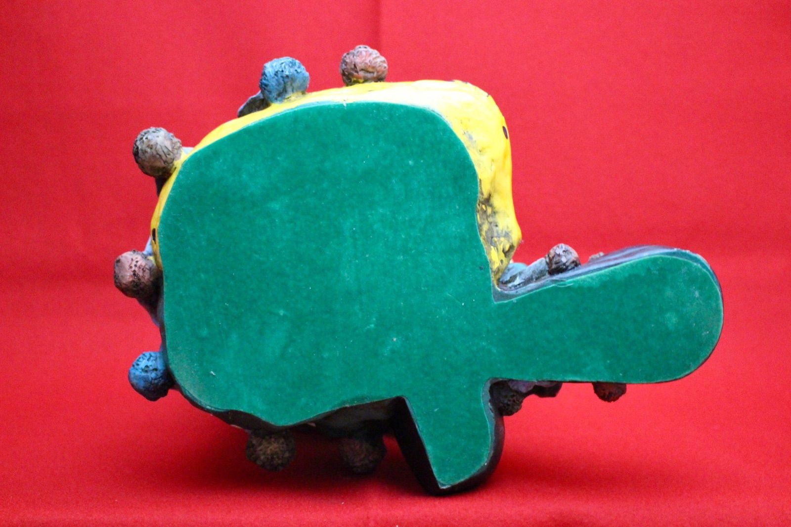 イタリア雑貨・ピエロコレクション【お茶目なピエロ　大サイズ　黄・緑ドット】 イタリア雑貨・ピエロコレクション【お茶目なピエロ大サイズ黄