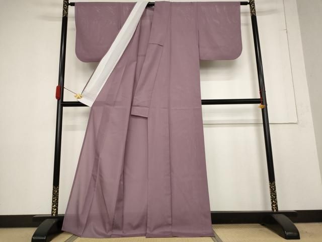 平和屋着物 夏物 色無地 絽 浅蘇芳色 洗える着物 AABB5915st