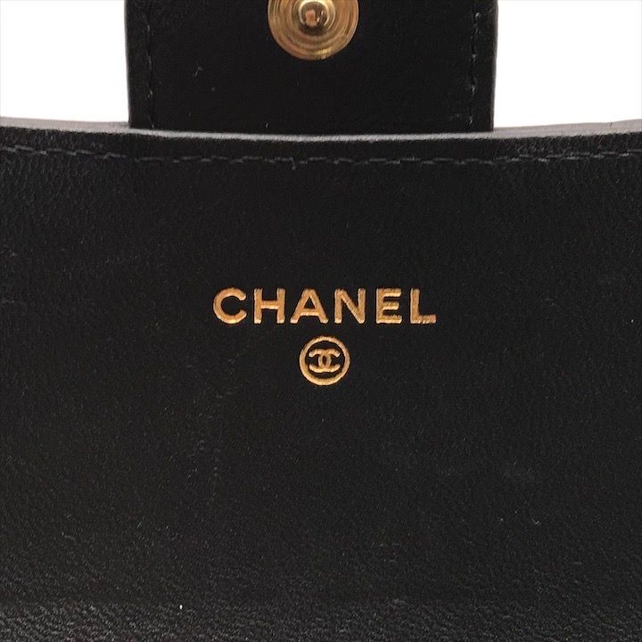 保管品 CHANEL シャネル ココマーク マトラッセ ラムスキン ロング フラップ ウォレット 長財布 ブラック a3301 保管品 CHANEL シャネル ココマーク マトラッセ ラムスキン ロング