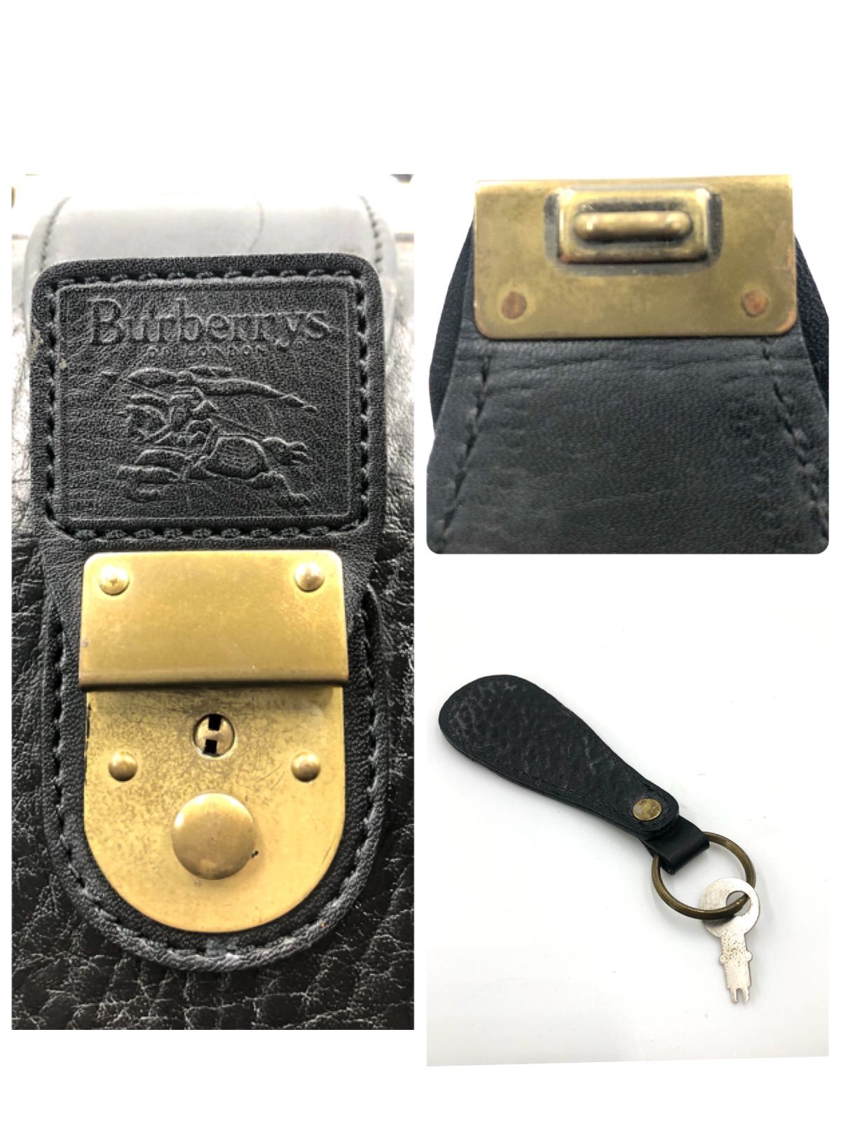 【正規品】バーバリー ダレスバッグ ビジネスバッグ 玉虫チェック ロゴ レザー 正規品】バーバリー ダレスバッグ ビジネスバッグ 玉虫チェック