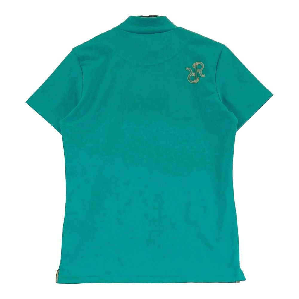 サイズ：M RESURRECTION レザレクション  フロントロゴ ハイネック半袖Tシャツ  グリーン系 [240101495802] ゴルフウェア レディース ストスト サイズ：M RESURRECTION レザレクション フロントロゴ
