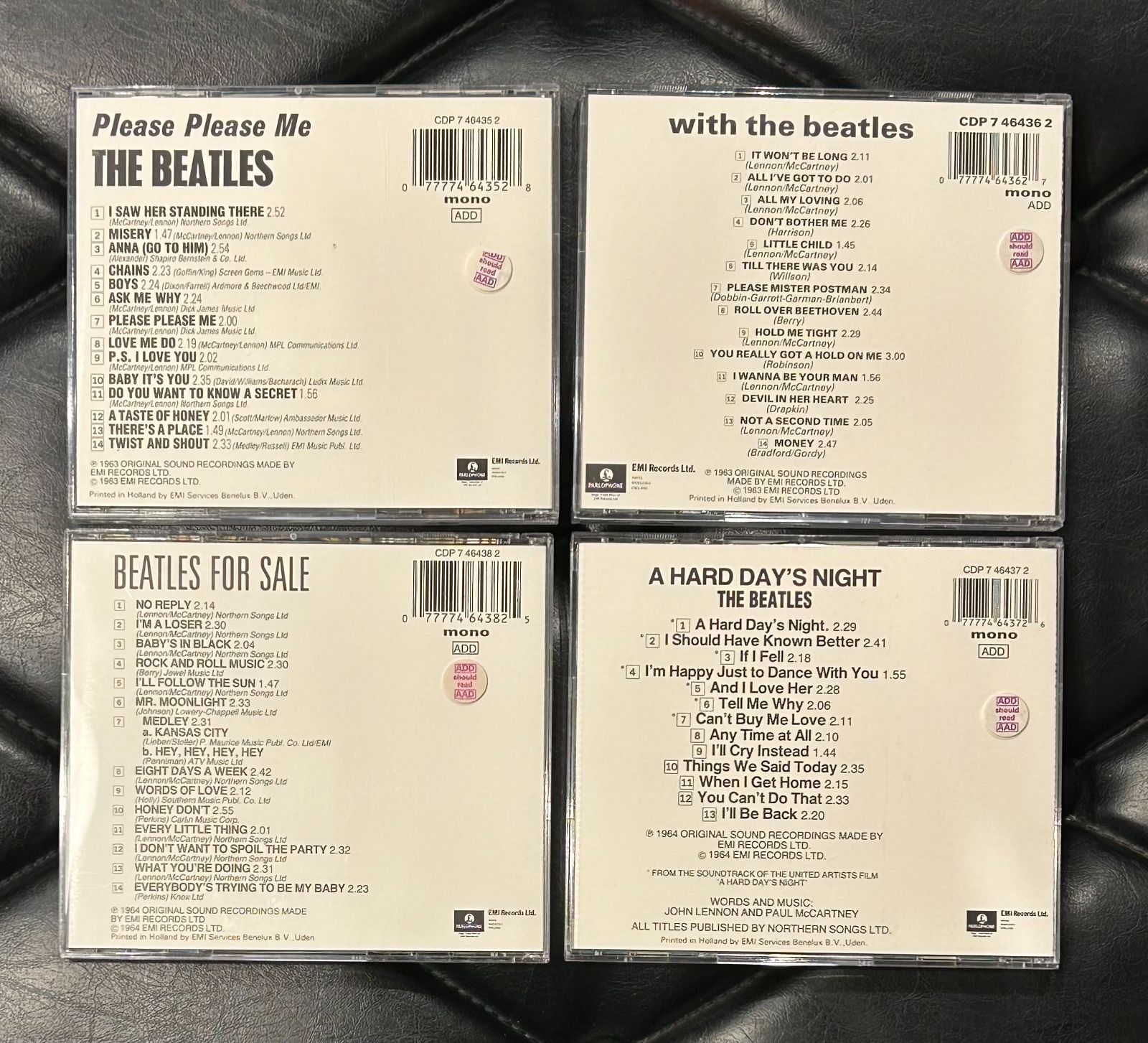 シリアル付きドイツ盤4枚組ボックスCD】ビートルズ「六十年代初期