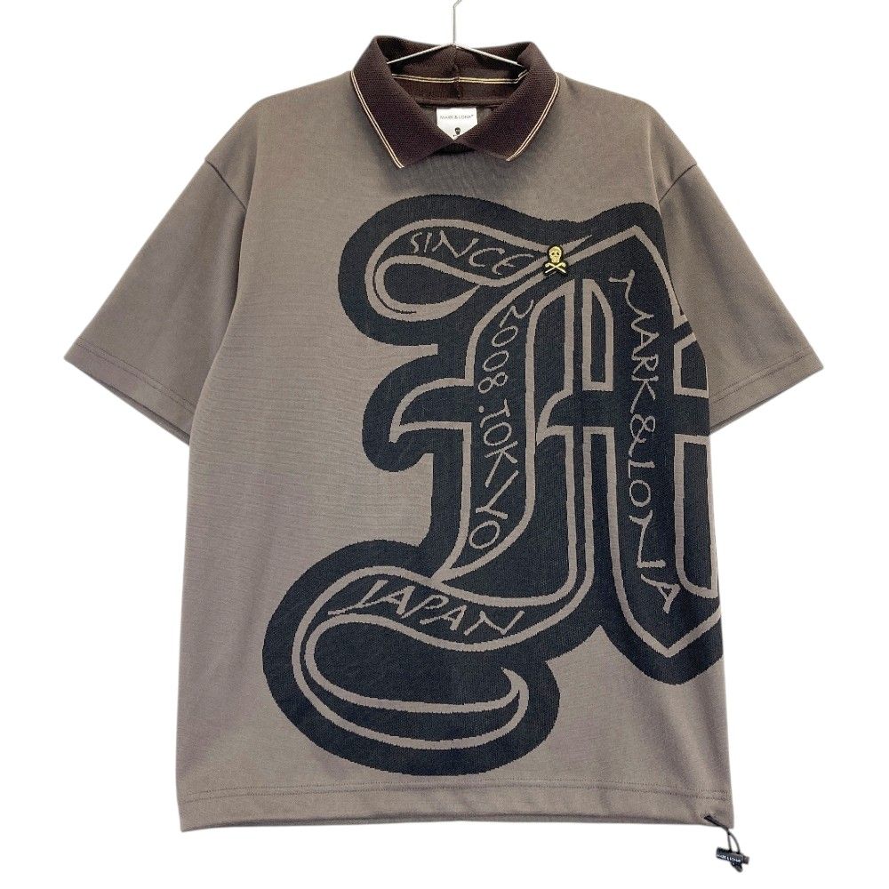 サイズ 46 MARK-LONA マークアンドロナ 2025年モデル 襟付き 半袖Tシャツ ブラウン系 240101385127 ゴルフウェア メンズ ストスト