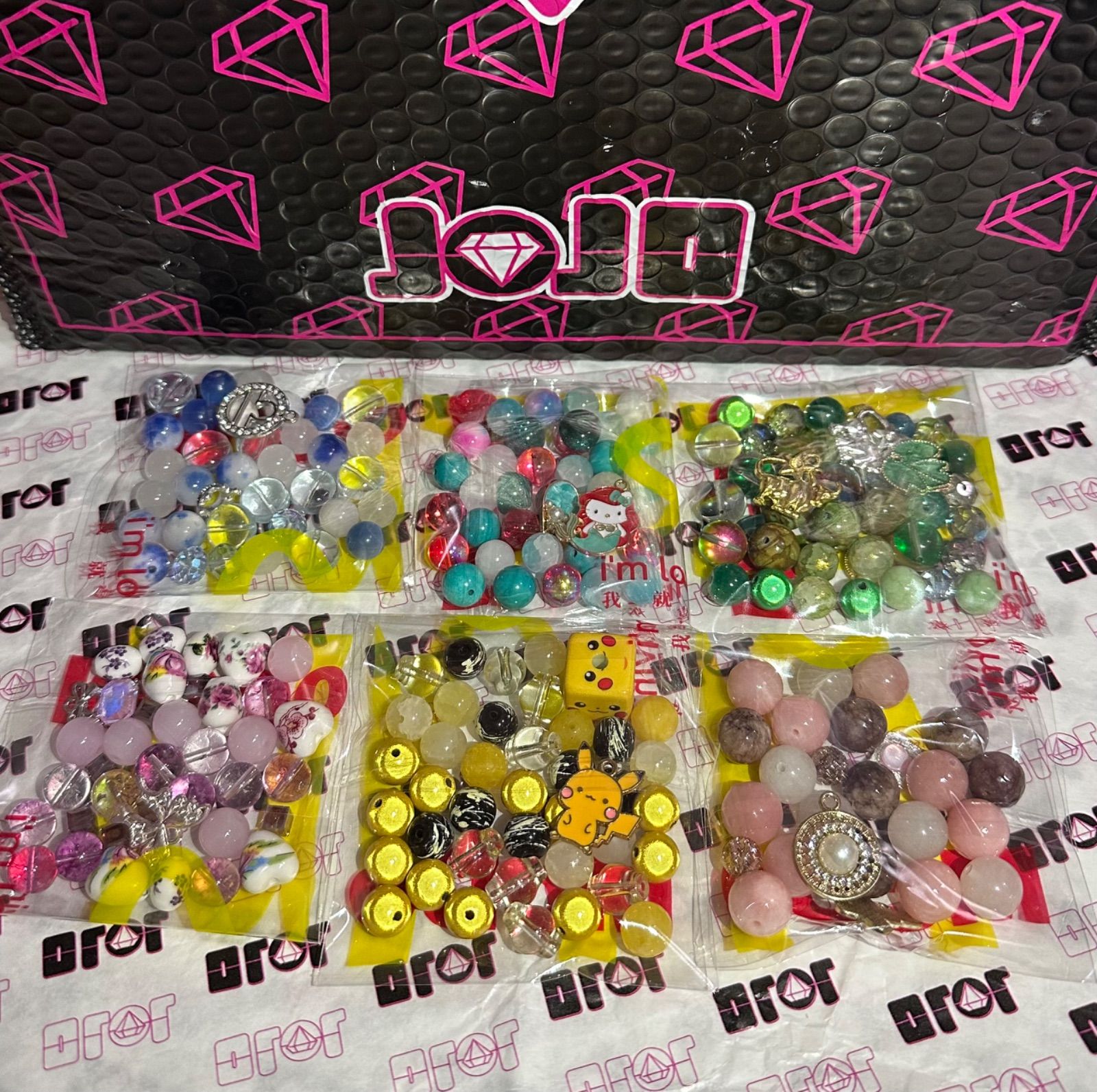 diy jojoビーズ 等 まとめ売り diyjojoビーズ まとめ売り 楽楽ちゃん しげつちゃん そにえる