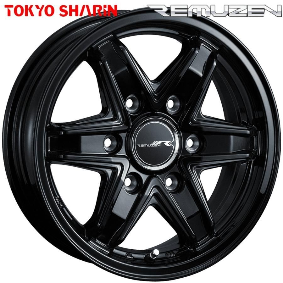 期間 スタッドレス TOKYO SHARIN 東京車輪 REMUZEN レミューゼン 15ｘ6.0 ＋33 6H 139.7 ブラック ｘ４本 製 クムホ CW61 195 80R15