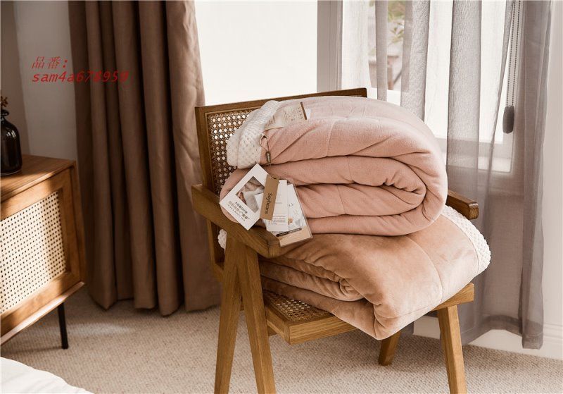 安心の全品国内発送！ ミルク絨毯大豆繊維毛布冬季厚めサンゴ絨毯オフィスソファ昼寝絨毯 am4a678959