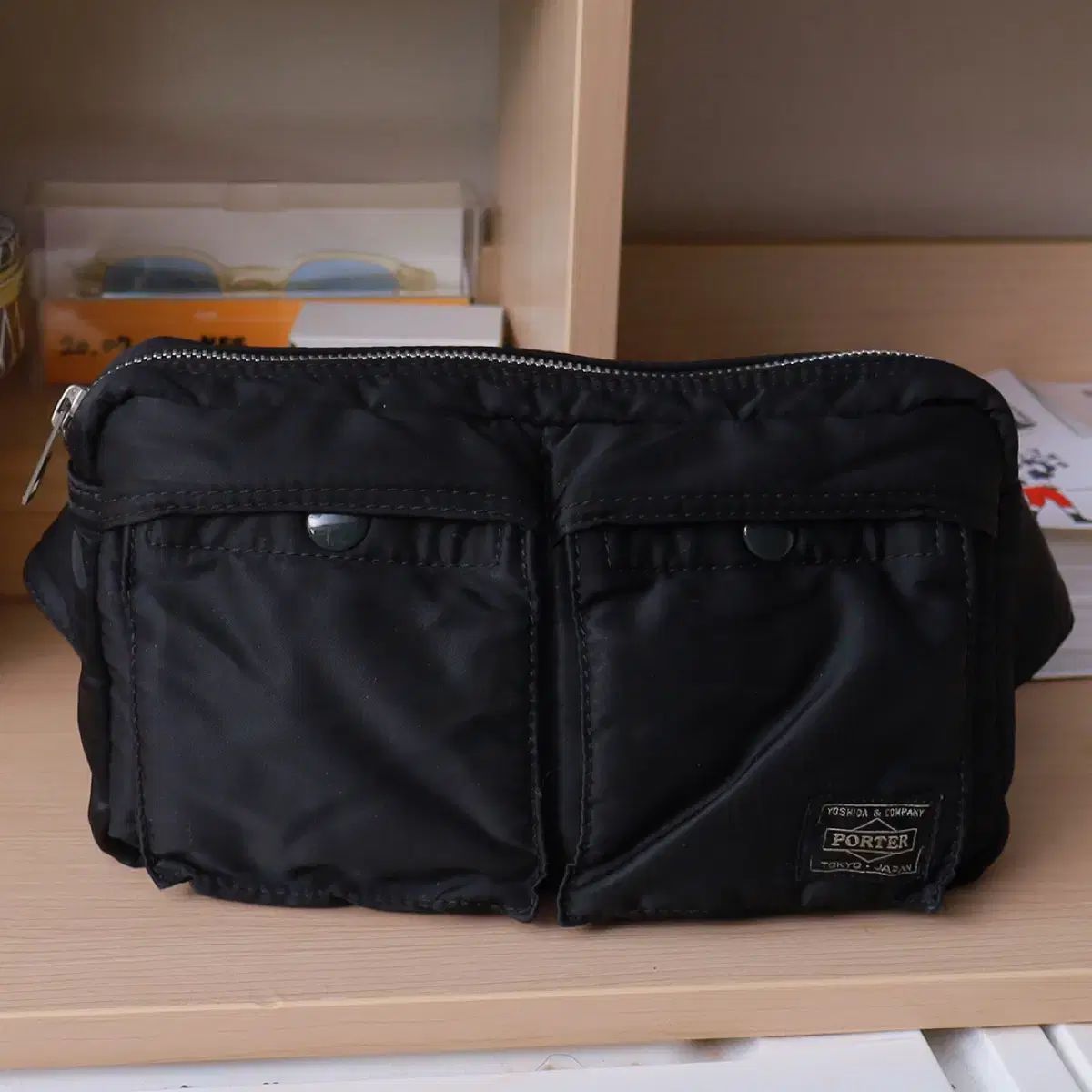 PORTER ポーター タンカー ウエストバッグ ボディバッグ ブラック