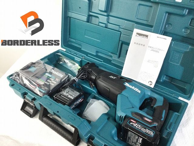 makita マキタ 40Vmax 充電式レシプロソー JR002GRDX バッテリー2個 40Vmax 2.5Ah 充電器 ケース付き 107532