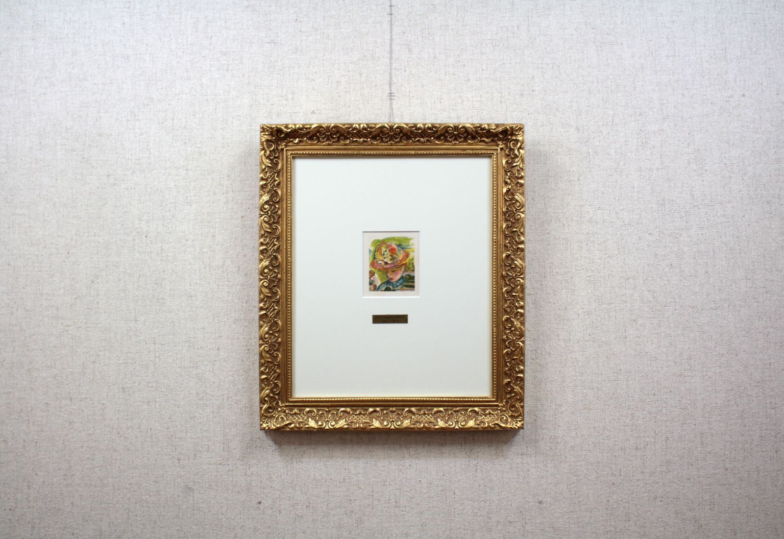 ルノワール『花飾りの帽子の婦人』リトグラフ【真作保証】 絵画 ルノワール『花飾りの帽子の婦人』リトグラフ【真作保証】 絵画