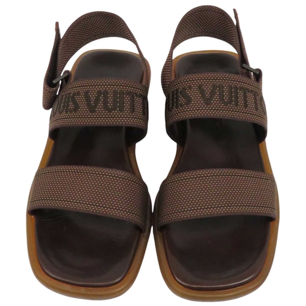 Louis Vuitton ビーチサンダル ブラウン ルイヴィトン ビーチサンダル ラバー メンズ ブラウン LOUIS