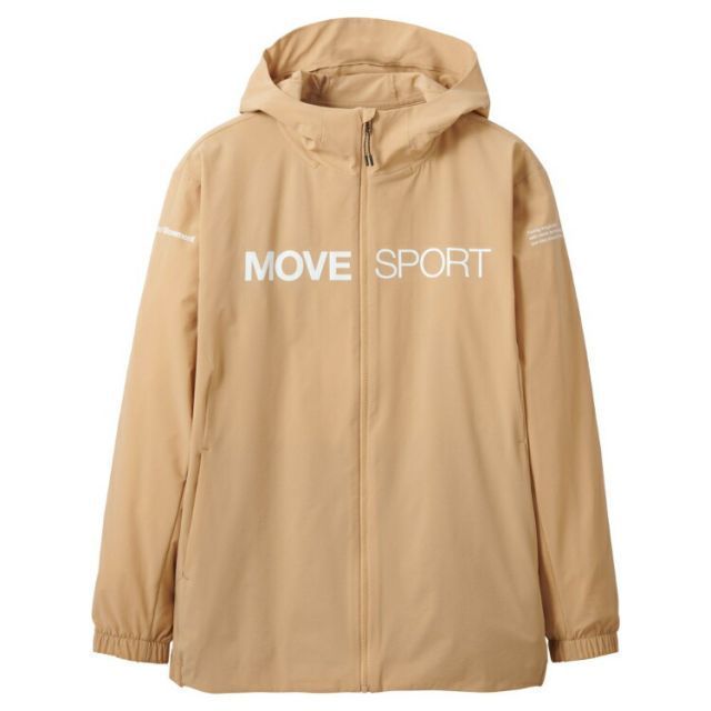 DESCENTE デサント AIRY TRANSFER ライトリップ フルジップフーディー ベージュ XOサイズ DMMVJF11 BG | スポーツ スポーツウェア ウエア 服 衣類 機能性 アウター 長袖 ロングスリーブ 素材 リブ仕様 ス