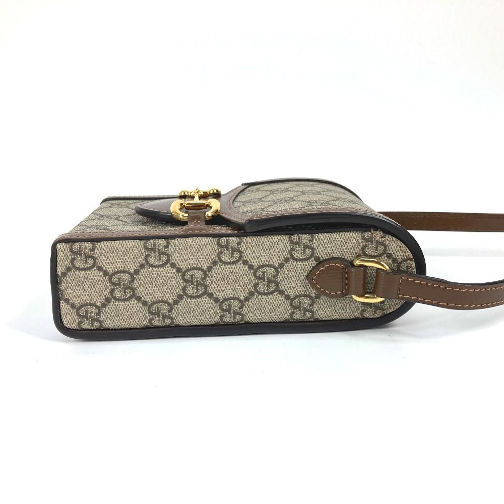 【極美品】 グッチ GGスプリーム ホースビット ショルダーバッグ 625615 GUCCI グッチ GGデニム ホースビット 1955 斜め掛け ショルダー