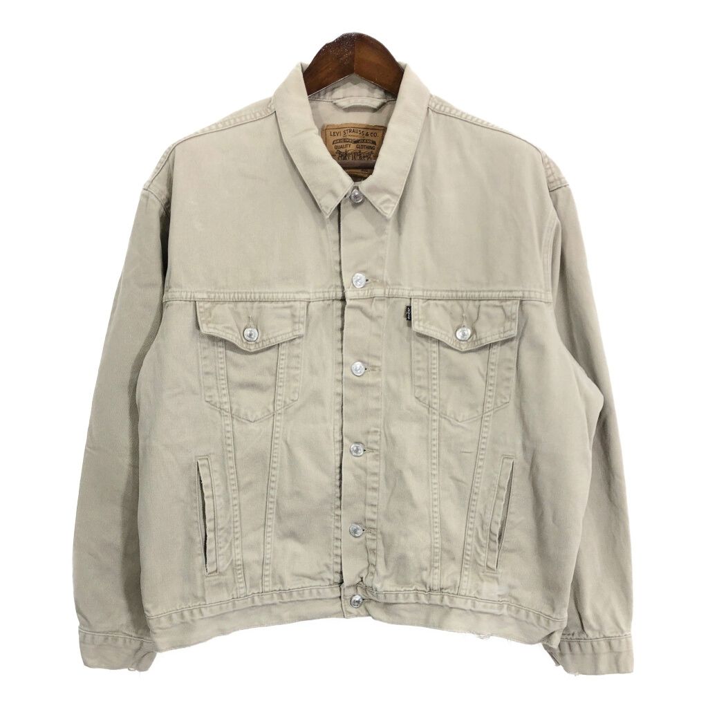 Levi's リーバイス 70503 コットン トラッカージャケット アイボリー (メンズ XL) 中古 古着 R4997