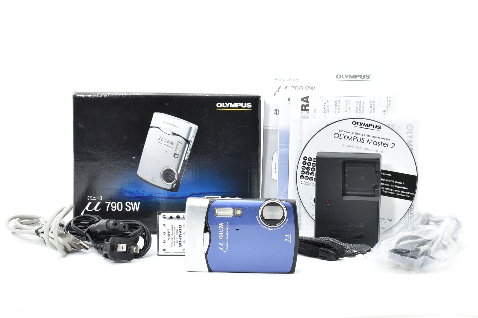 オリンパス OLYMPUS μ790SW コンパクト デジタル カメラ デジカメ コンデジ A0606