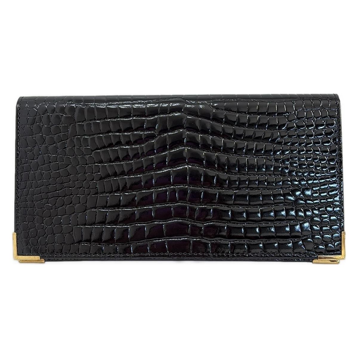 dunhill|ALFREDDUNHILL ダンヒル 札入れ - 黒 クロコ型押し加工 レザー