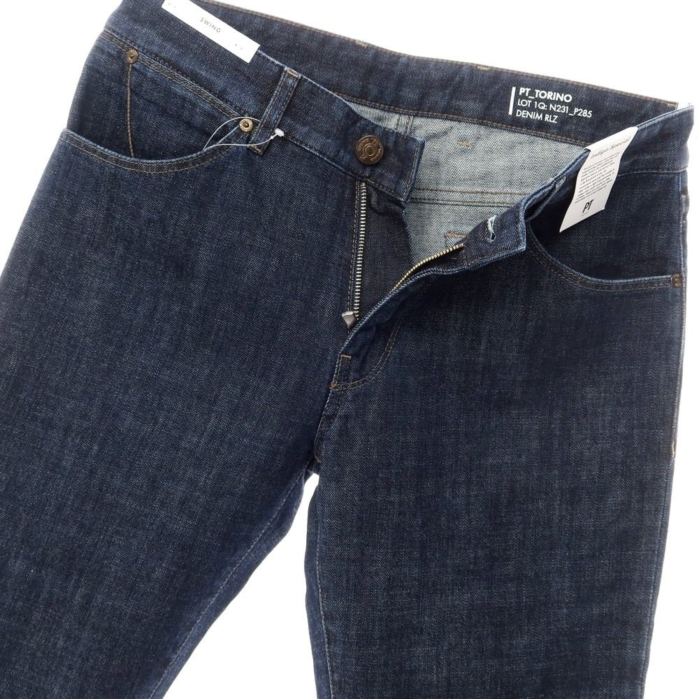 【新品】ピーティートリノ デニム PT TORINO DENIM SWING 加工 ストレッチデニムパンツ ジーンズ ネイビー【サイズ32】【メンズ】