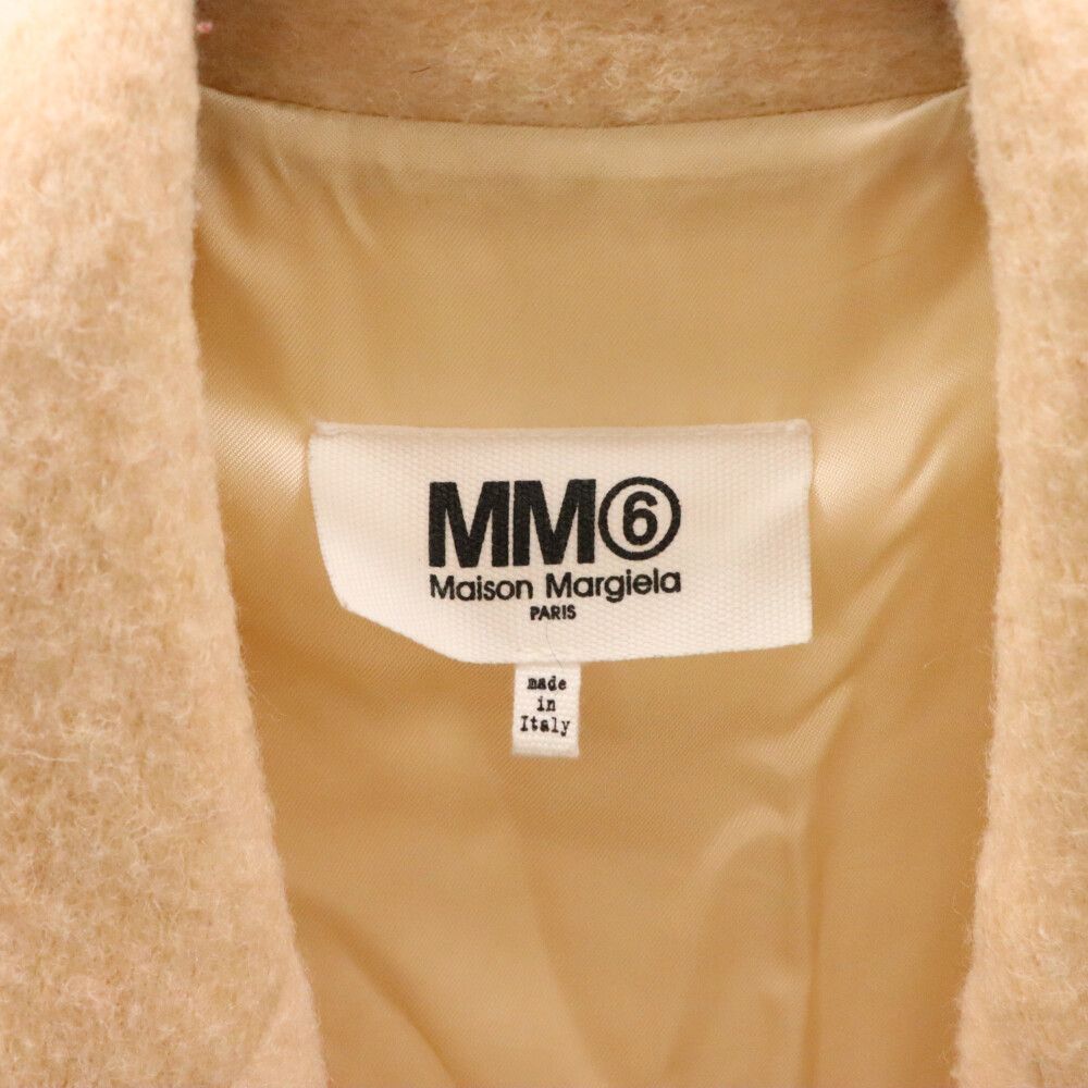 MM6 Maison Margiela (エムエムシックスメゾンマルジェラ) WOOL COAT ウール混 ジャケット レディース ベージュS52AM0037 S22799