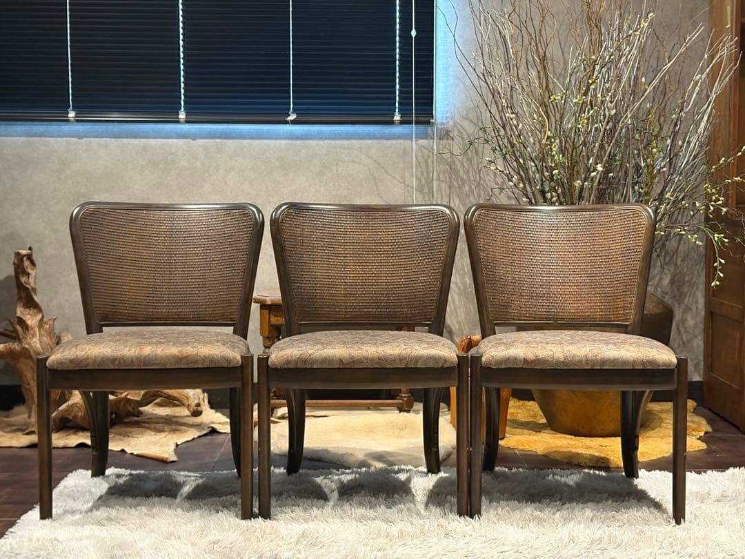 karimoku カリモク ダイニングチェア リビングチェア ラタン IYG