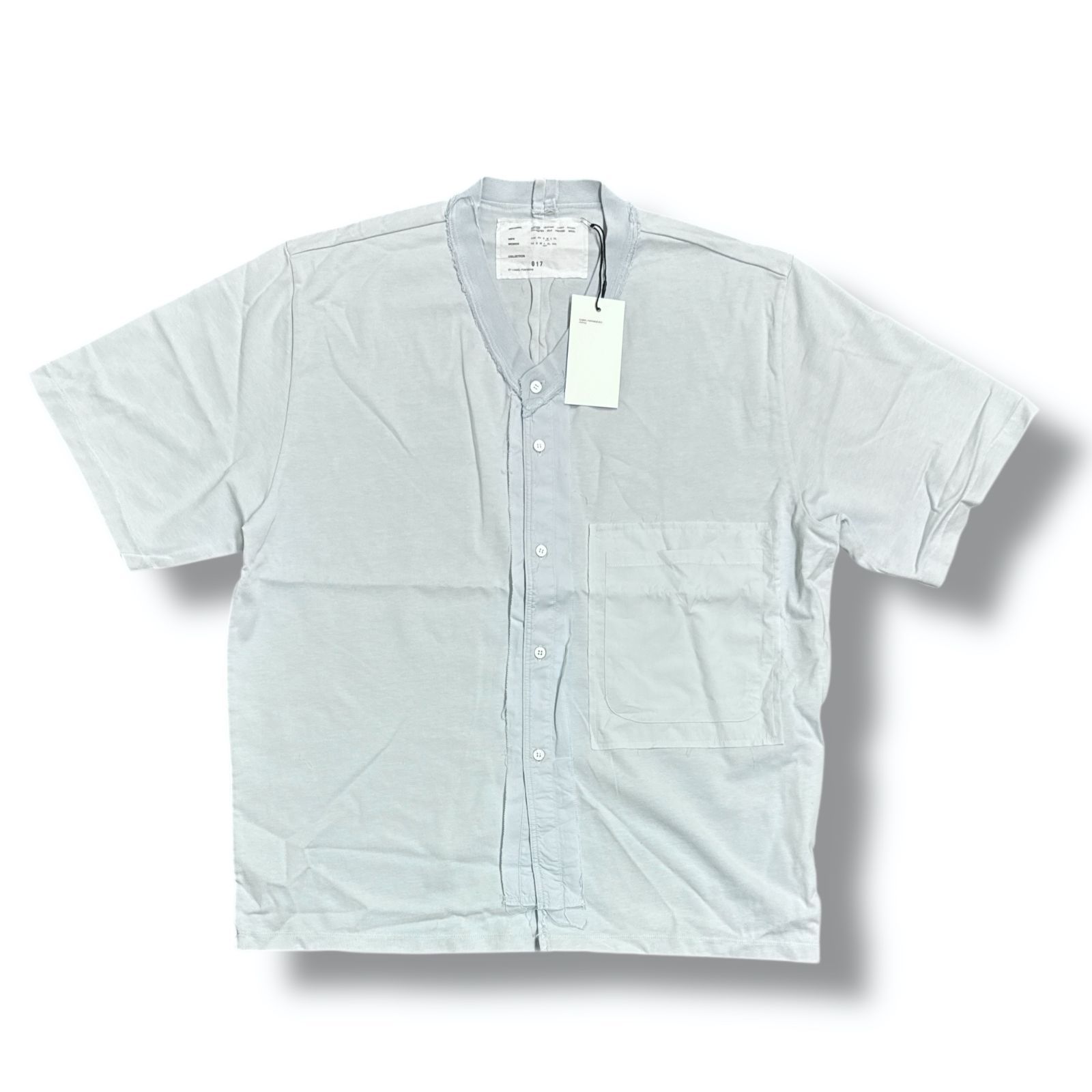 未使用品 CAMIEL FORTGENS ノーカラー スウェット シャツ S/S