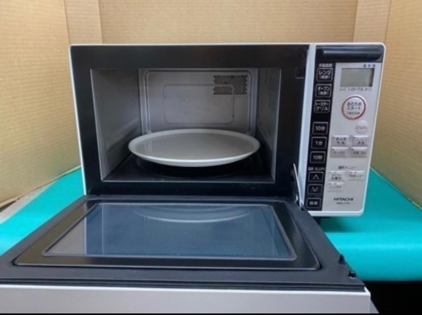 I405 🌈 HITACHI オーブンレンジ 950W ⭐ 動作確認済 ⭐ クリーニング  