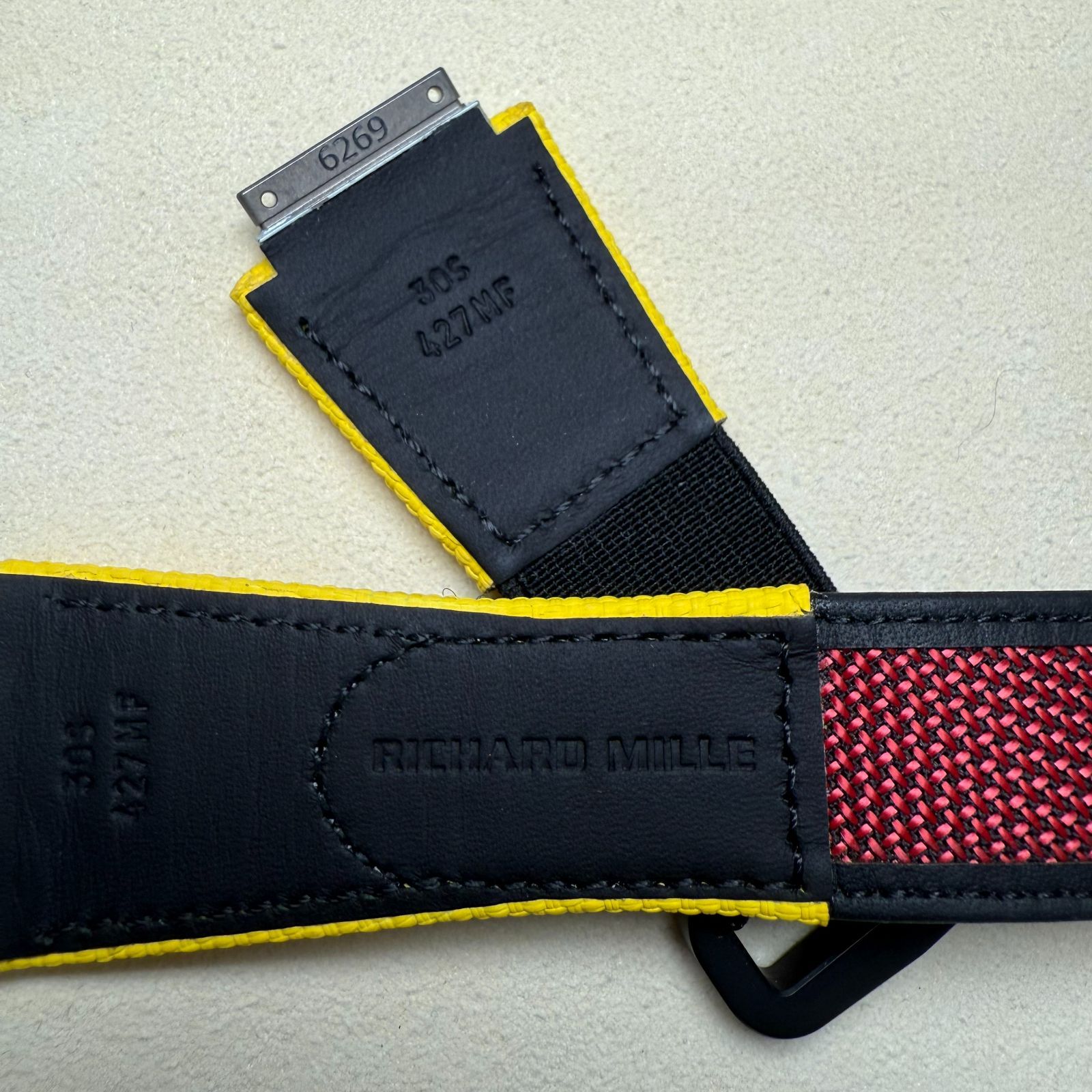 リシャールミル ベルクロ ストラップ ベルト RM30 VELCRO STRAP YELLOW