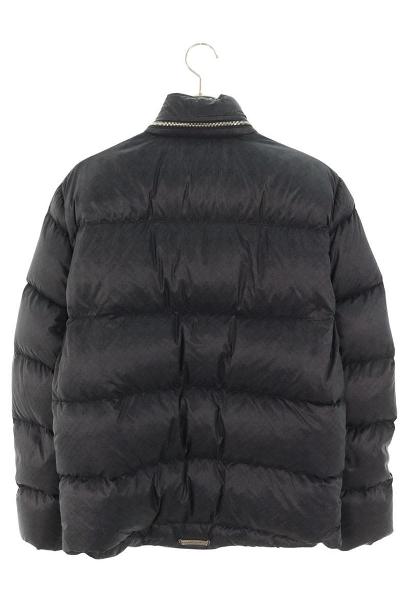 クロムハーツSTIFF クロスボールボタンCHプラス総柄 ダウンジャケット クロムハーツ STIFF CHプラス総柄クロスボールボタンナイロンダウン