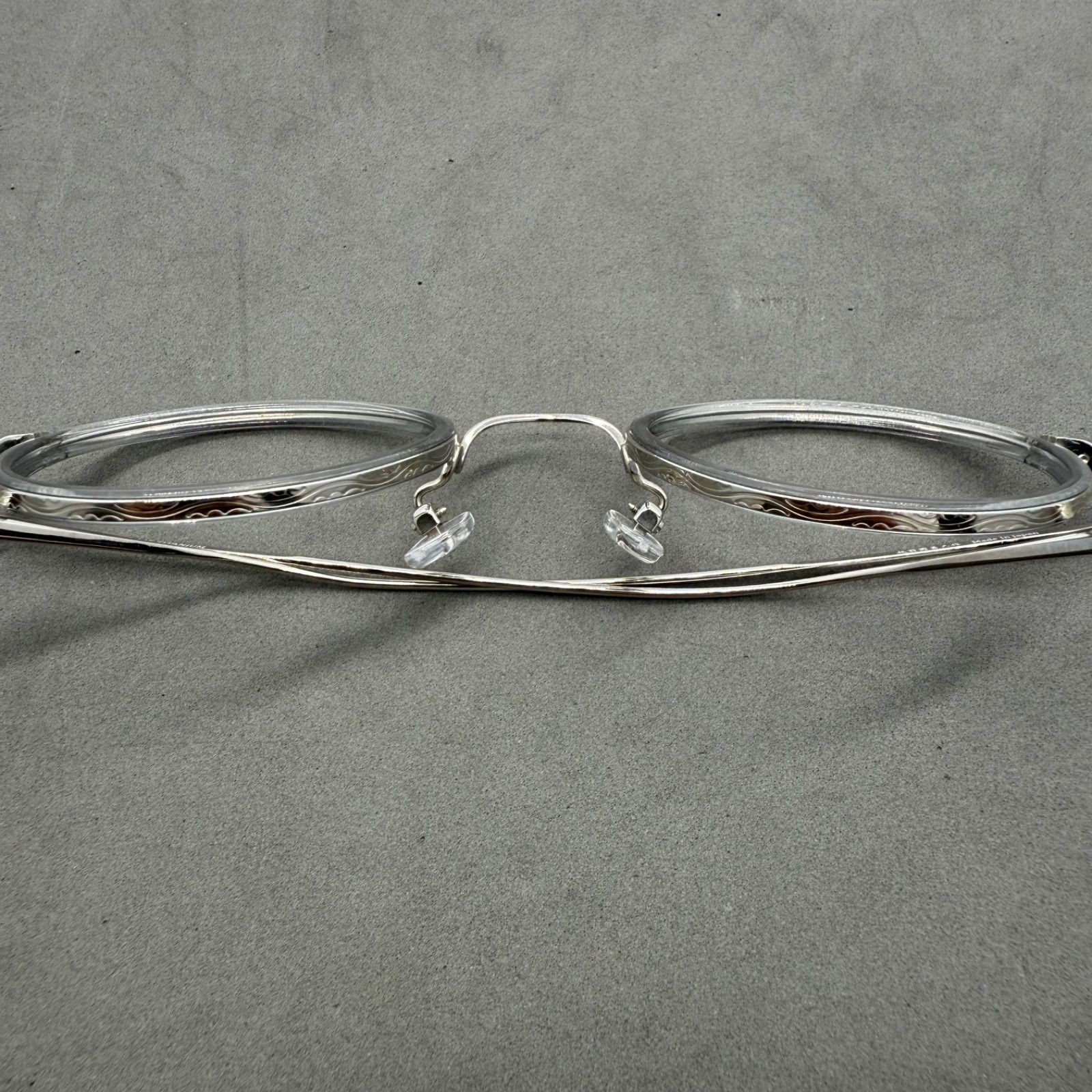 越前國甚六作 JAPAN SABAE made boston type eye gear TITANIUM JN-089 鯖江 眼鏡 メガネ ボストン チタニウム 軽量 内巻き 日本製 伝統