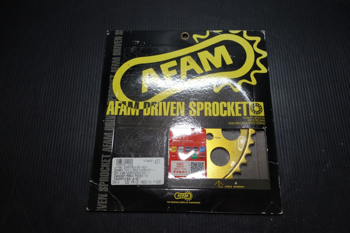 【新品未使用】 AFAM 17402－45T リアスプロケット ゴールド アファム 新品 未