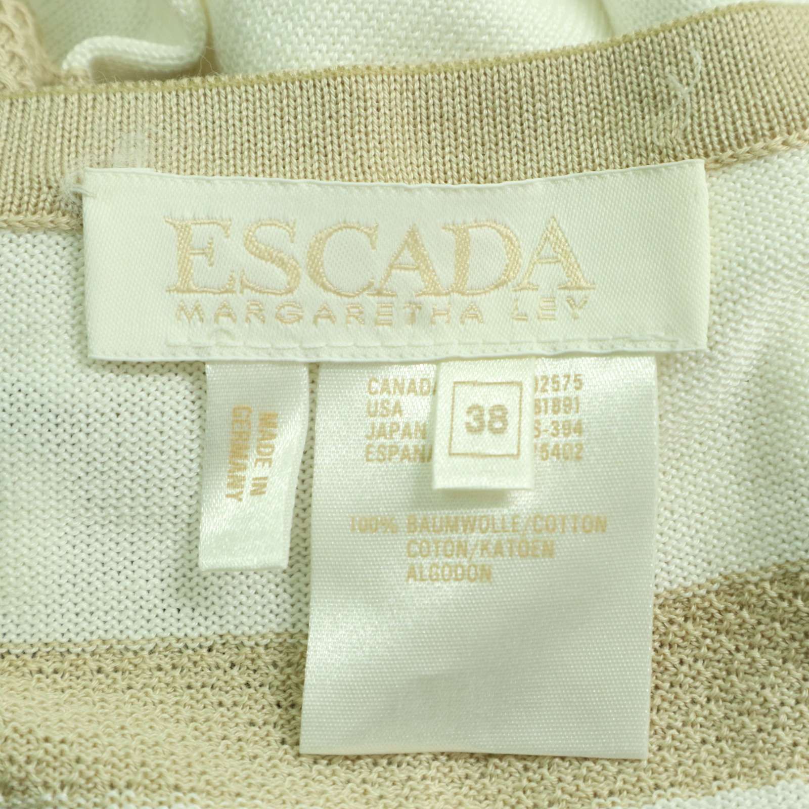 ESCADA エスカーダ　ノースリーブニット　サイズ38 USED  ESCADA(エスカーダ) ノースリーブカットソー サイズ36 M レディース