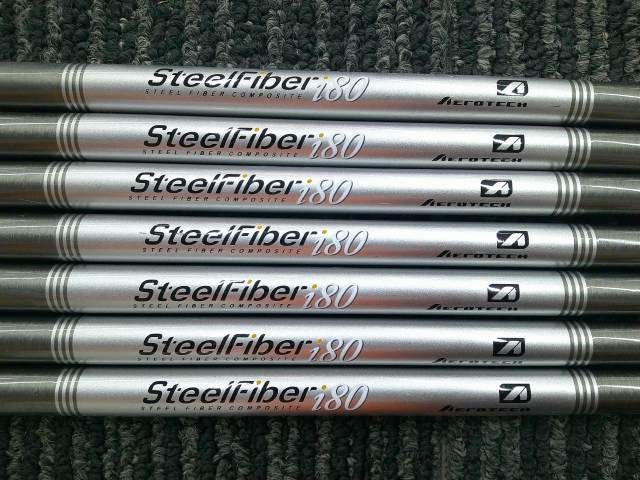 中古 シャフト トゥルーテンパー AEROTECH SteelFiber i80（S） 4-P 7本セット//0[6297]博多