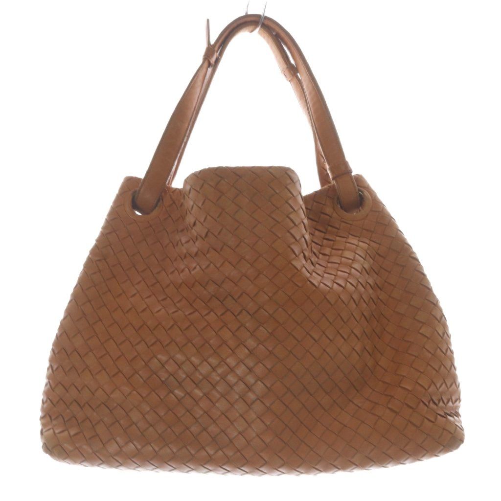 Vintage BOTTEGA VENETA イントレチャート ハンドバッグ 茶 ボッテガヴェネタ イントレチャート 肩掛けショルダーバッグ