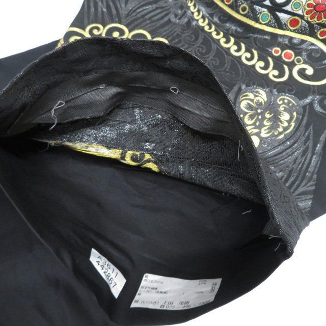 【未仕立て品】袋帯 六通柄 正絹 袋帯 正絹 西陣織 六通柄 未使用 とみや織物謹製 仕立て付き