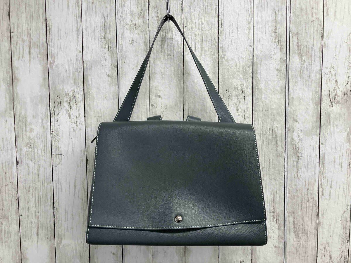 MOTHERHOUSE／リュック／ブルーグレー／レザー - メルカリ