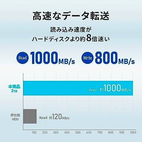 2TB アイ・オー・データ IODATA スティックSSD テレビ録画/PC対応 2TB