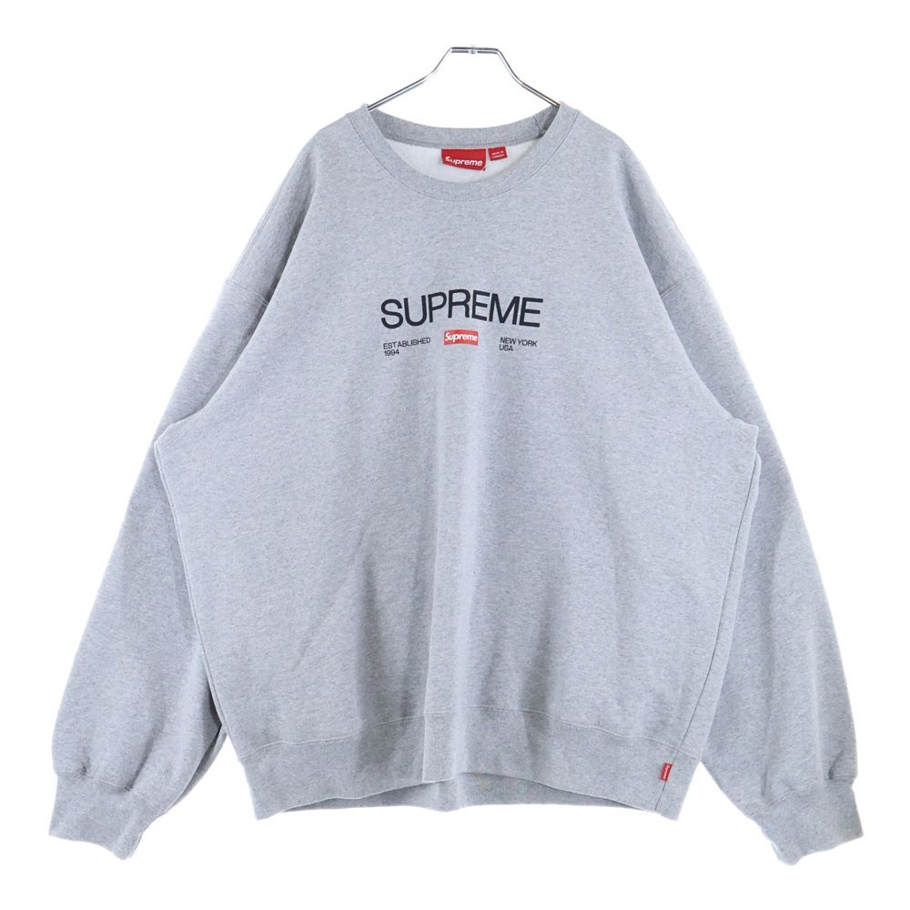 [美品]Supremeシュプリーム エスタブリッシュド スウェット SUPREME (シュプリーム) 24SS Established Crewneck エスタ