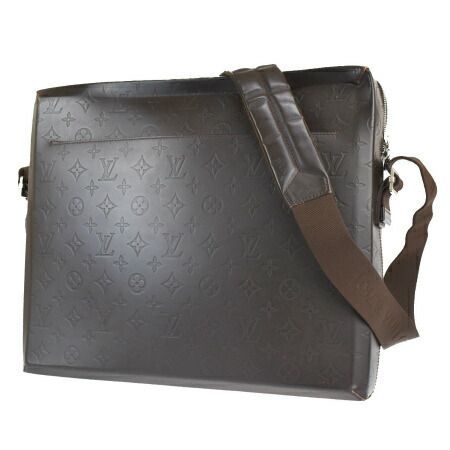 【中古】 ルイヴィトン LOUIS VUITTON スティーブ ショルダーバッグ モノグラム グラセ カフェ レザー M46530 37SD282