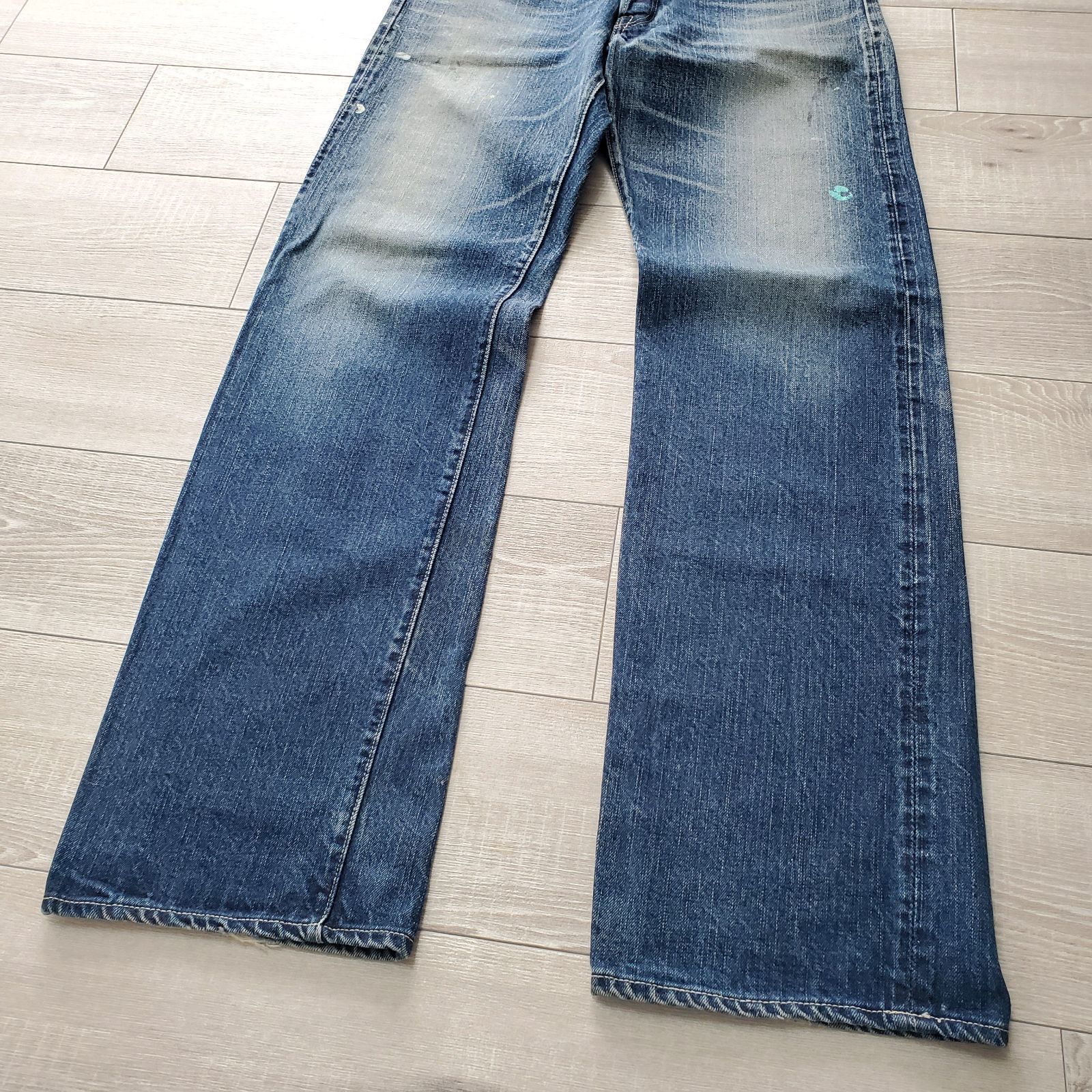 THE FLAT HEAD フラットヘッド□良品 3005C USED加工 廃版 14.5oz 