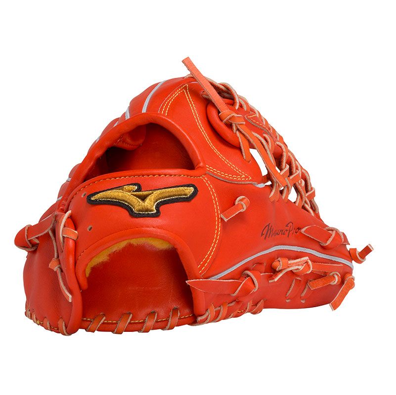 Mizuno Pro軟式グローブ 外野用レザー 黒 収納袋付き ミズノ黒 レザー