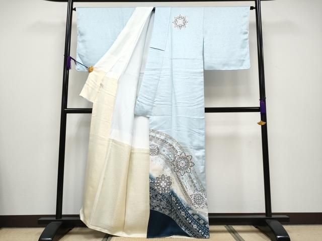 平和屋本店□極上 訪問着・長襦袢セット 螺鈿 正倉院花唐草文 暈し染め  