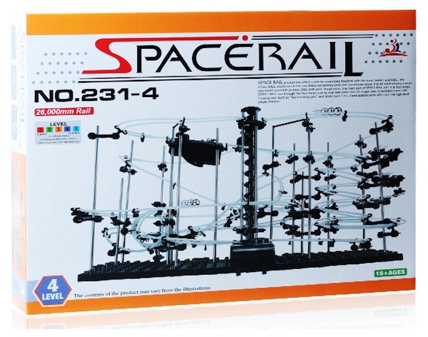 【数量限定】無限ループ スペースレール 231 パズル 知育 NO. 脳トレ RAIL) ジェットコースターのような未来的知育玩具 インテリアとしても存在感大 スペースレール(SPACE (レベル4)