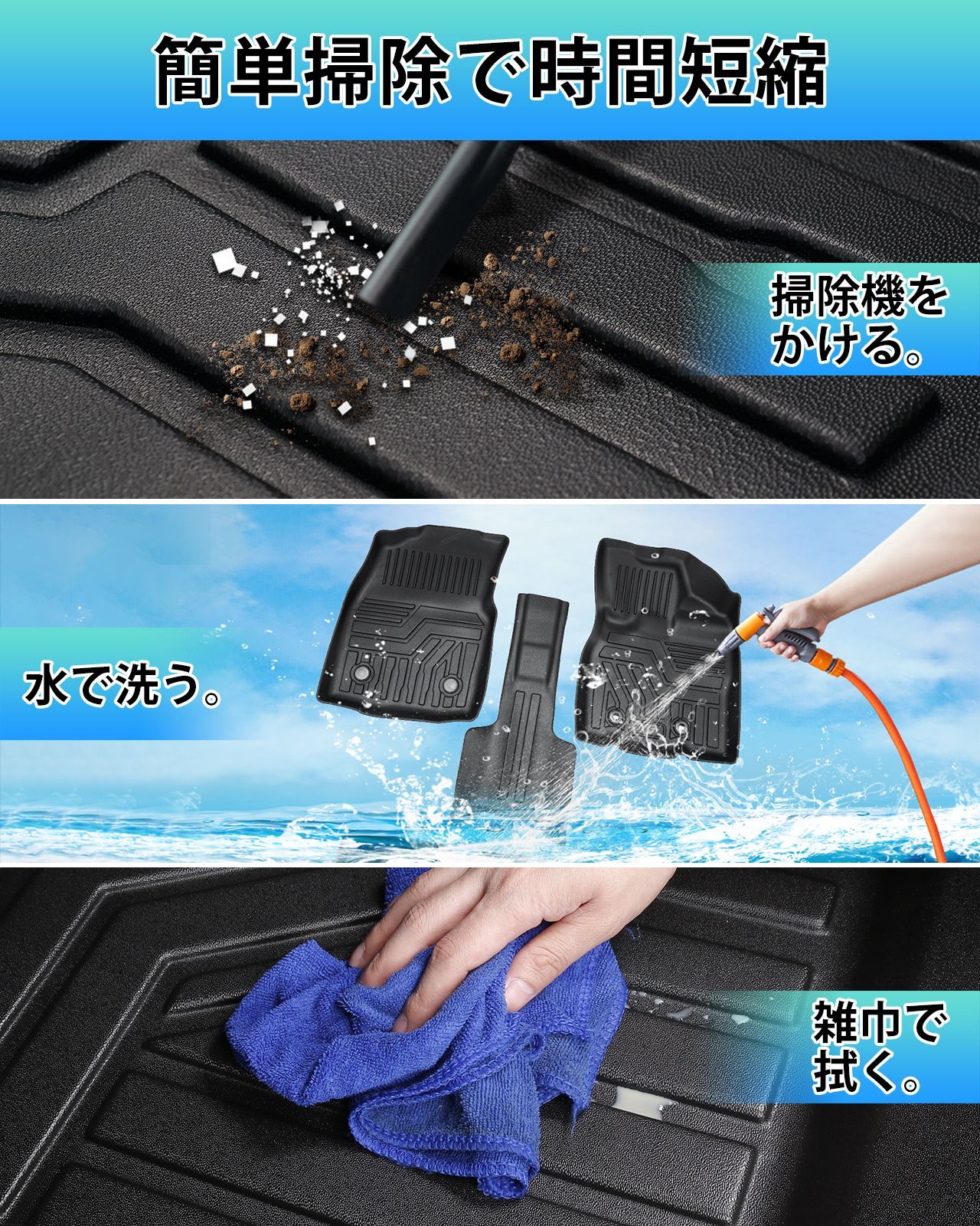 3Dフロアマット
