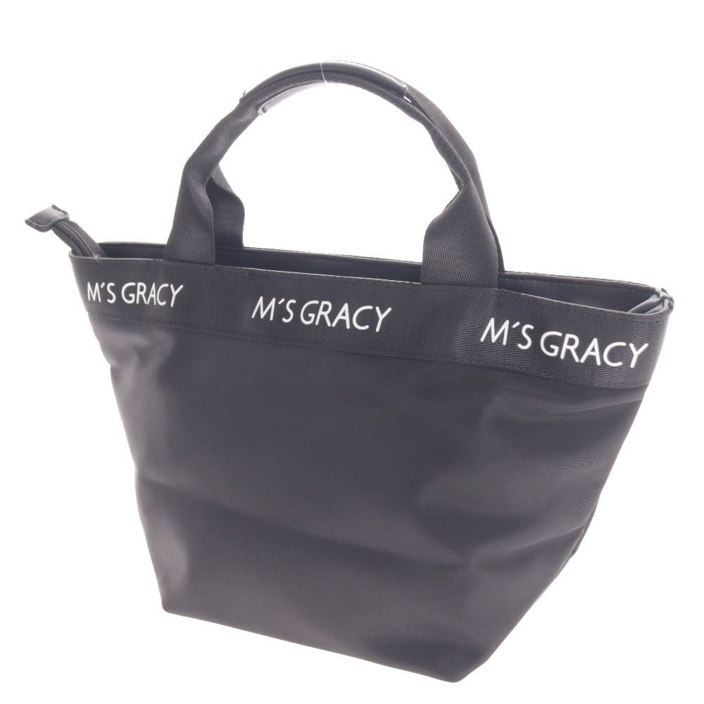 カメリアモチーフ縦型ニットトート | msgracy