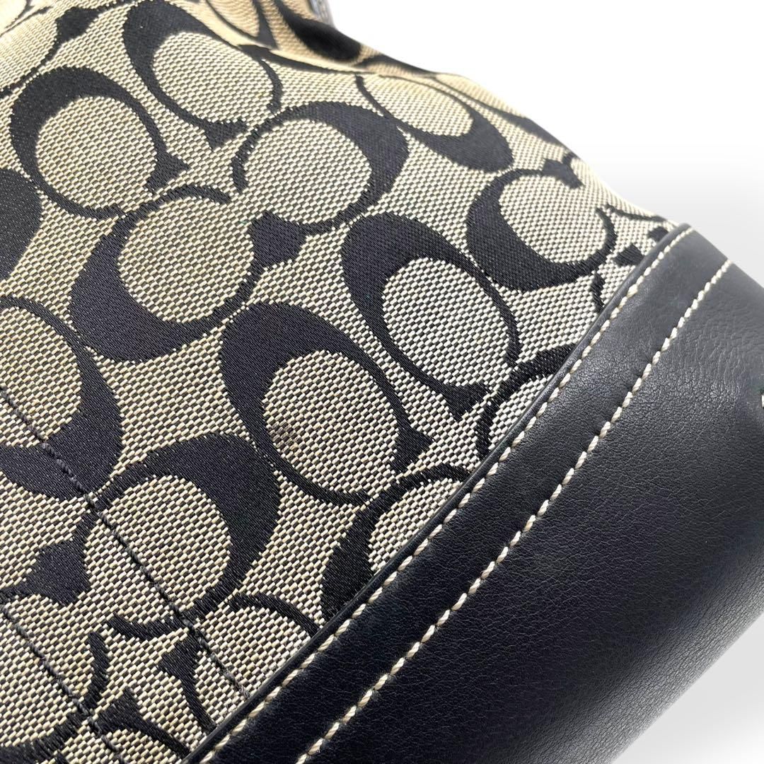 美品 COACH コーチ シグネチャー ショルダーバッグ 斜め掛け